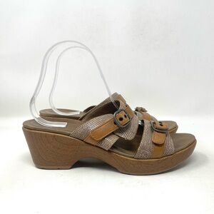 Dansko Jessie Sand Lizard Sandal Brown Womens 40